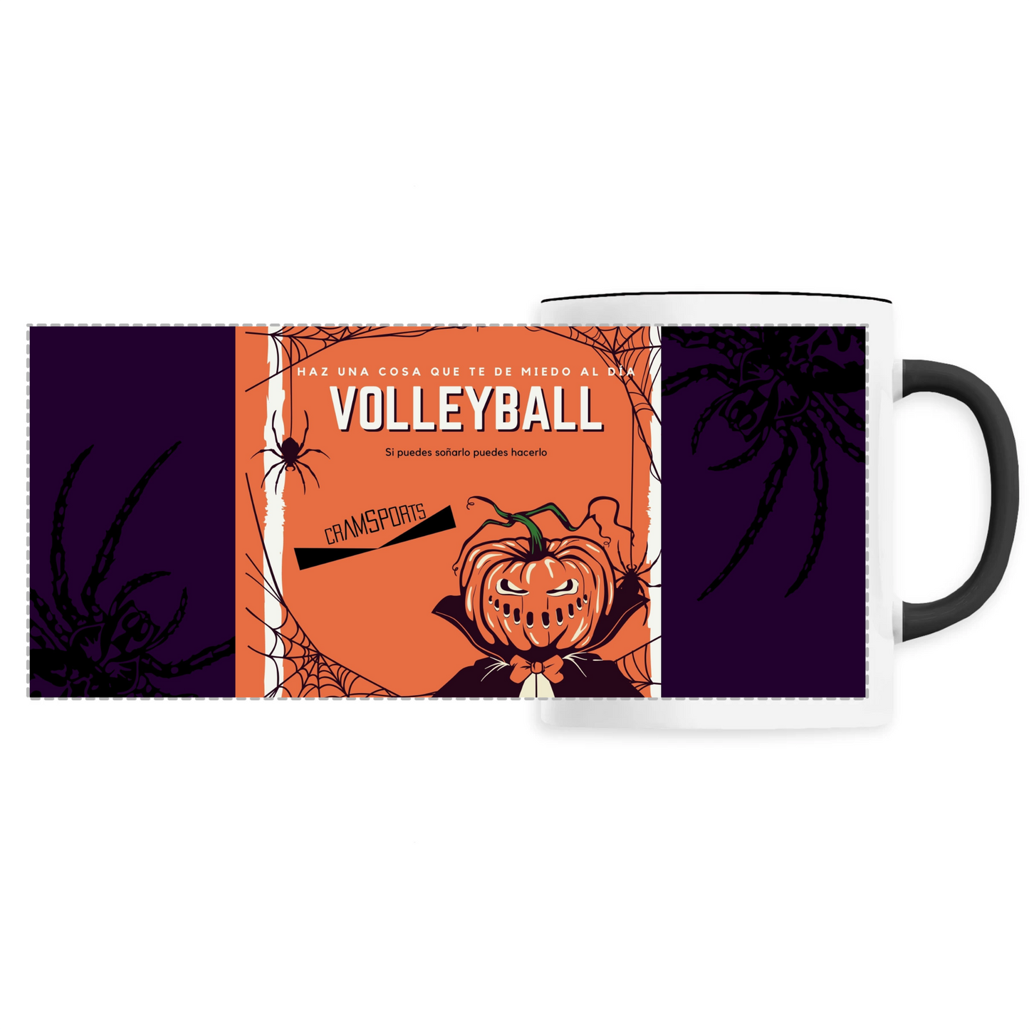 TAZA HALLOWEEN VOLEIBOL