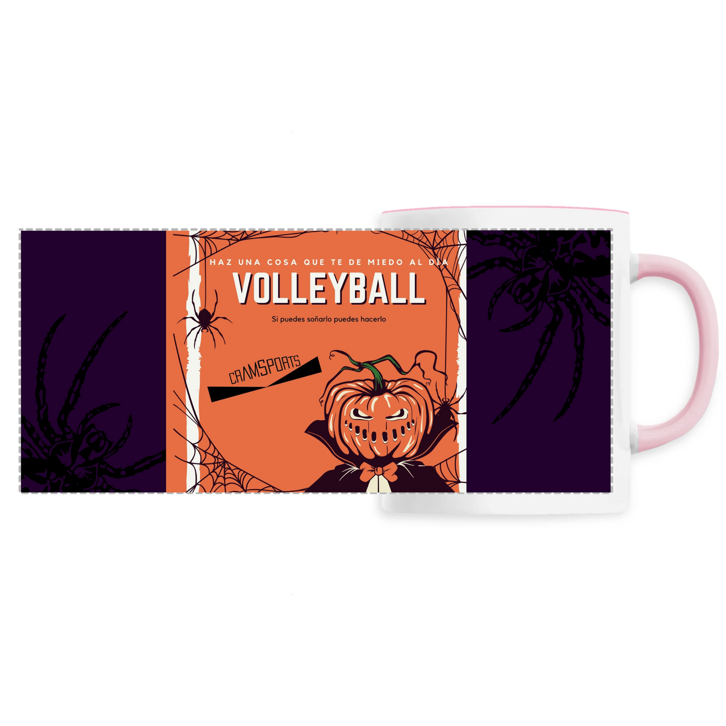 TAZA HALLOWEEN VOLEIBOL