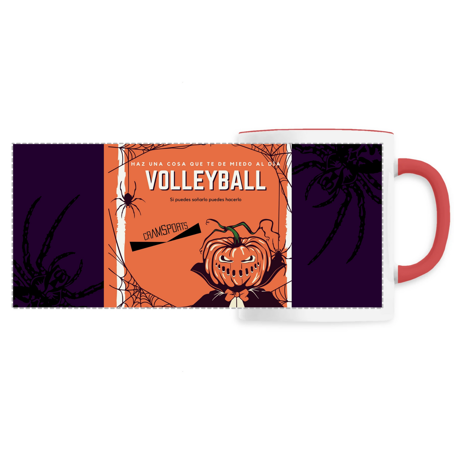 TAZA HALLOWEEN VOLEIBOL
